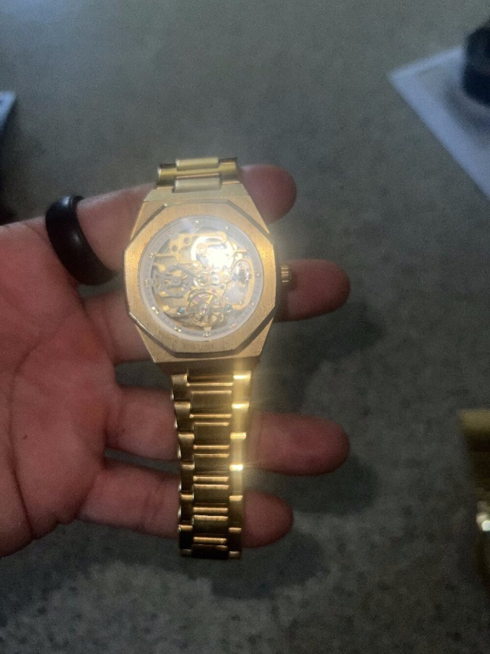 Forsining Gold Skeleton Automatic Watch - AP Homage Style
